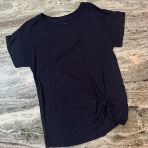 Lou & Grey navy blue women’s short sleeve tee size XXS